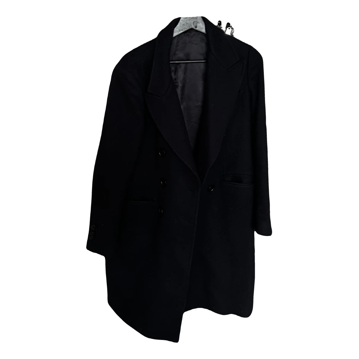 Pre-owned Aspesi Cashmere Coat In Navy