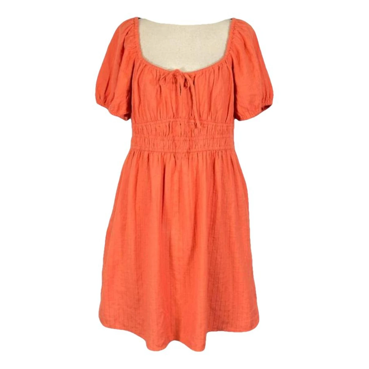 Pre-owned Madewell Mini Dress In Orange