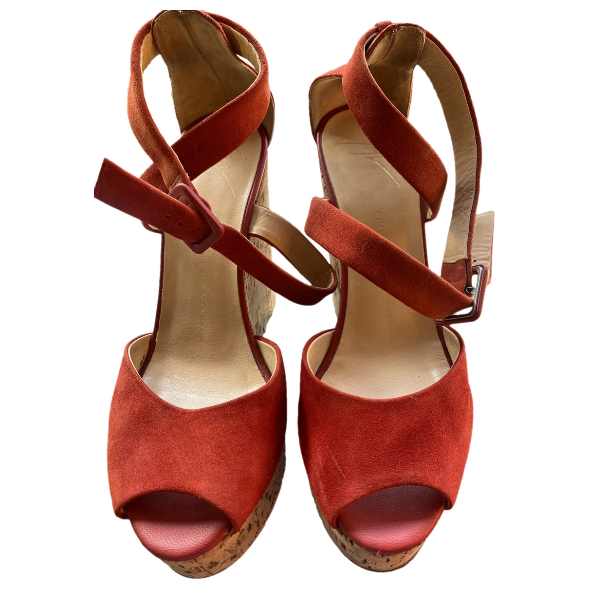 Pre-owned Giuseppe Zanotti Sandals In Red