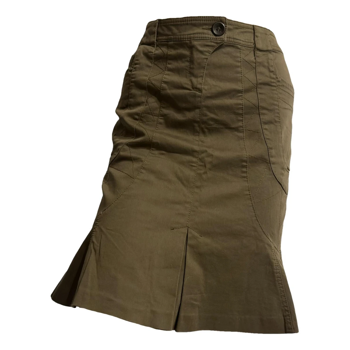Pre-owned Max & Co Mid-length Skirt In Khaki