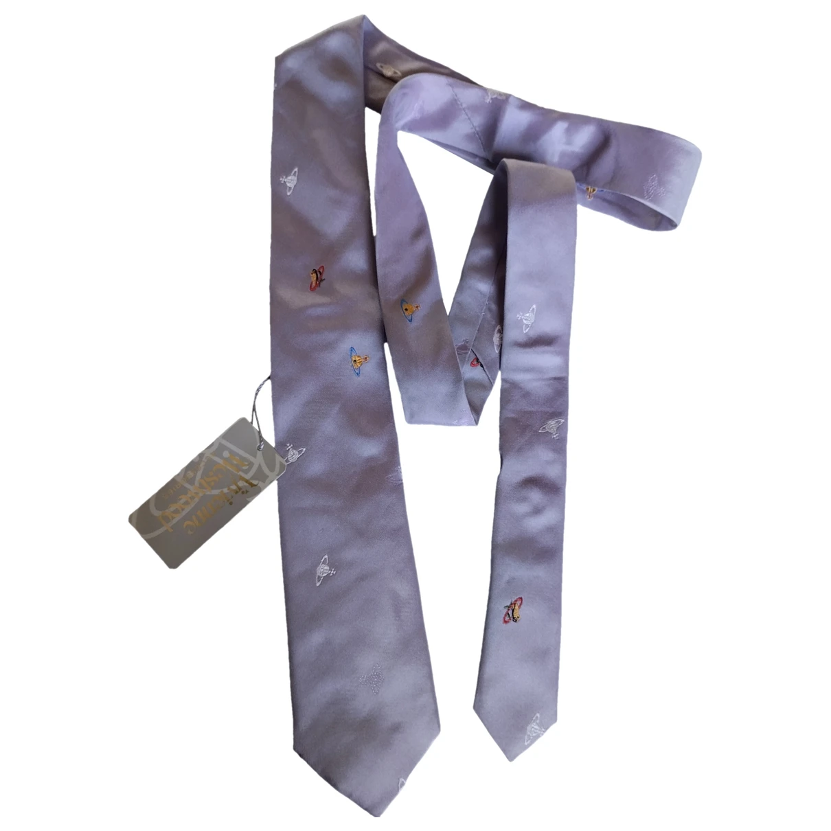 Pre-owned Vivienne Westwood Silk Tie In Purple