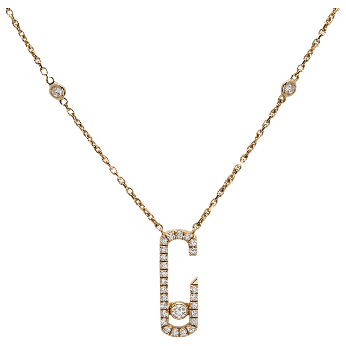 Pre-owned Messika Pink Gold Necklace