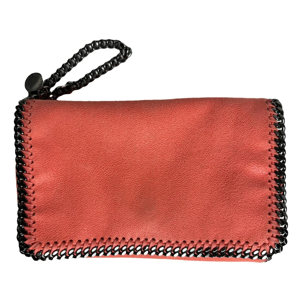 Pre-owned Stella Mccartney Falabella Vegan Leather Clutch Bag In Pink