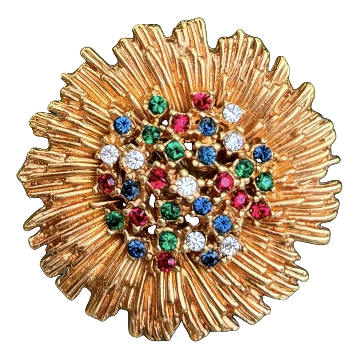 Pre-owned Carven Pin & Brooche In Gold