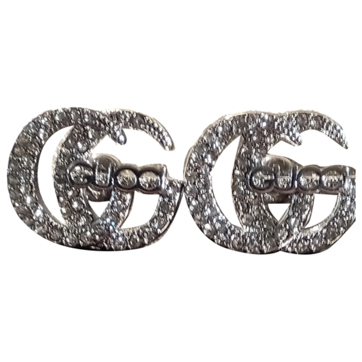 Pre-owned Gucci Earrings In Silver
