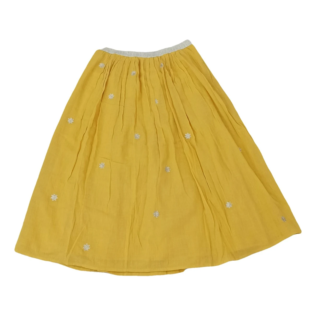 Pre-owned Des Petits Hauts Mid-length Skirt In Yellow