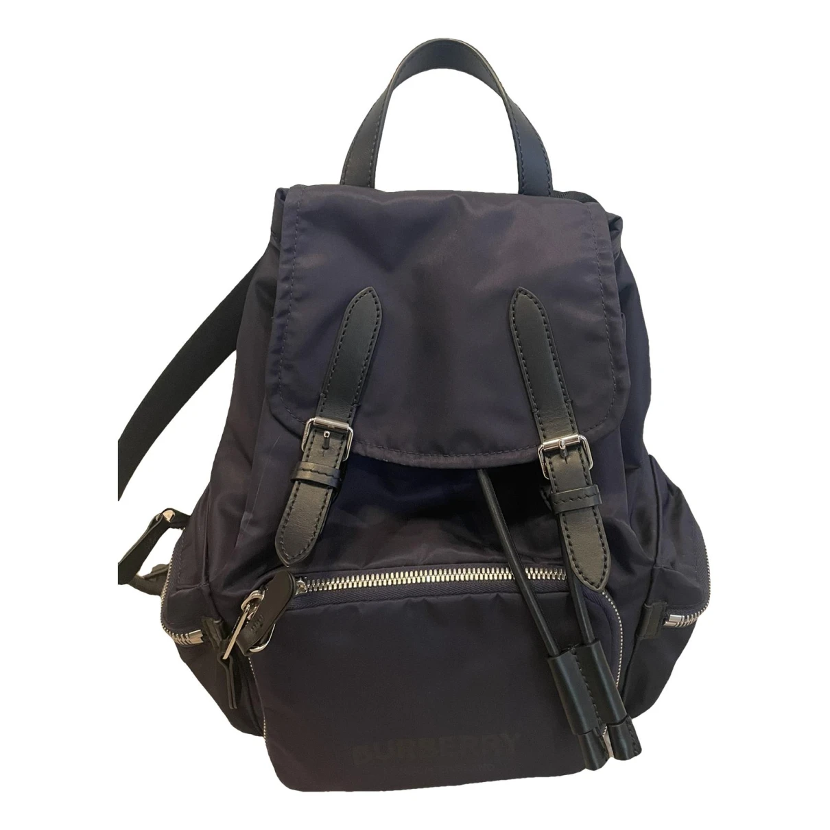 Pre-owned Burberry The Rucksack Backpack In Navy