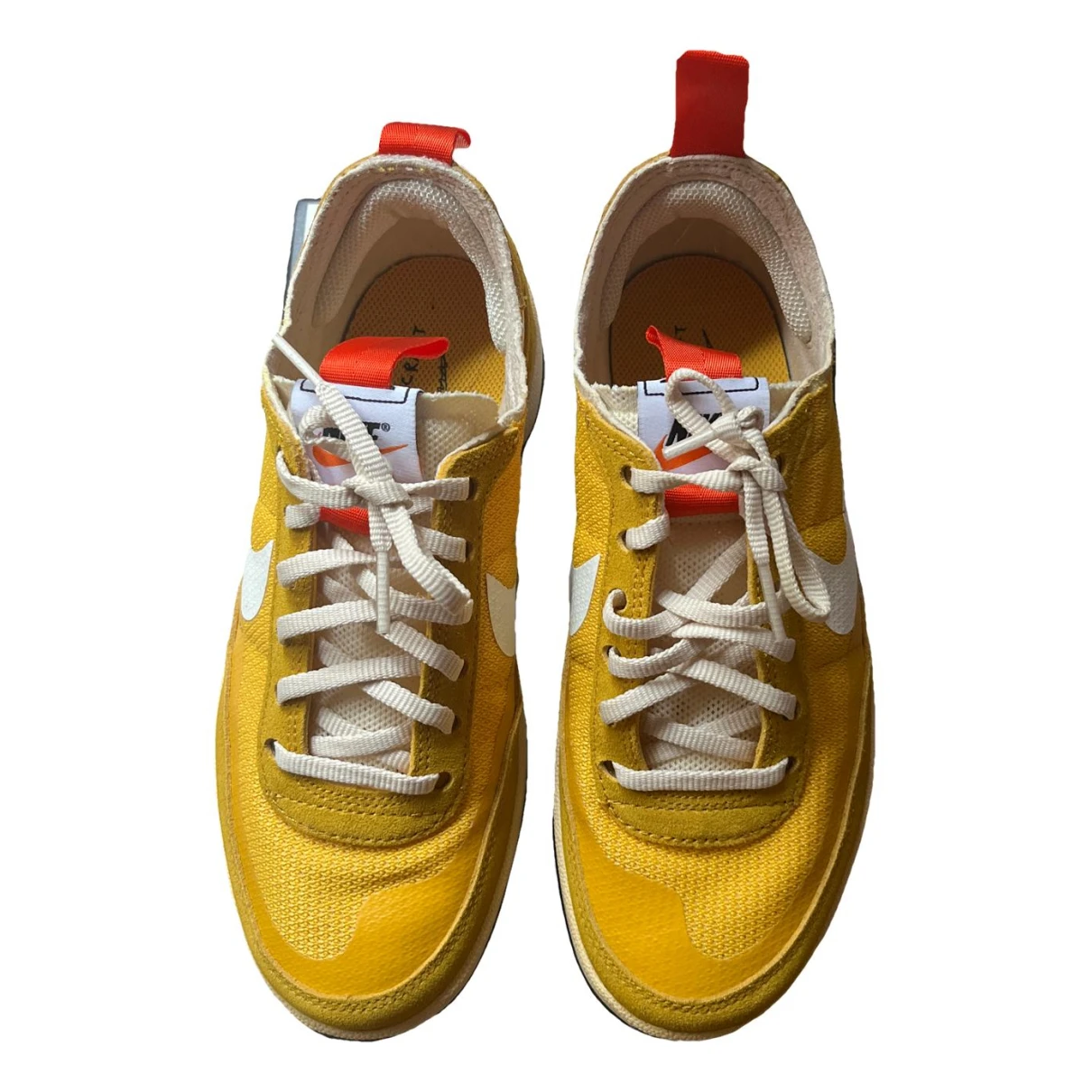 Pre-owned Nike X Tom Sachs Cloth Trainers In Yellow