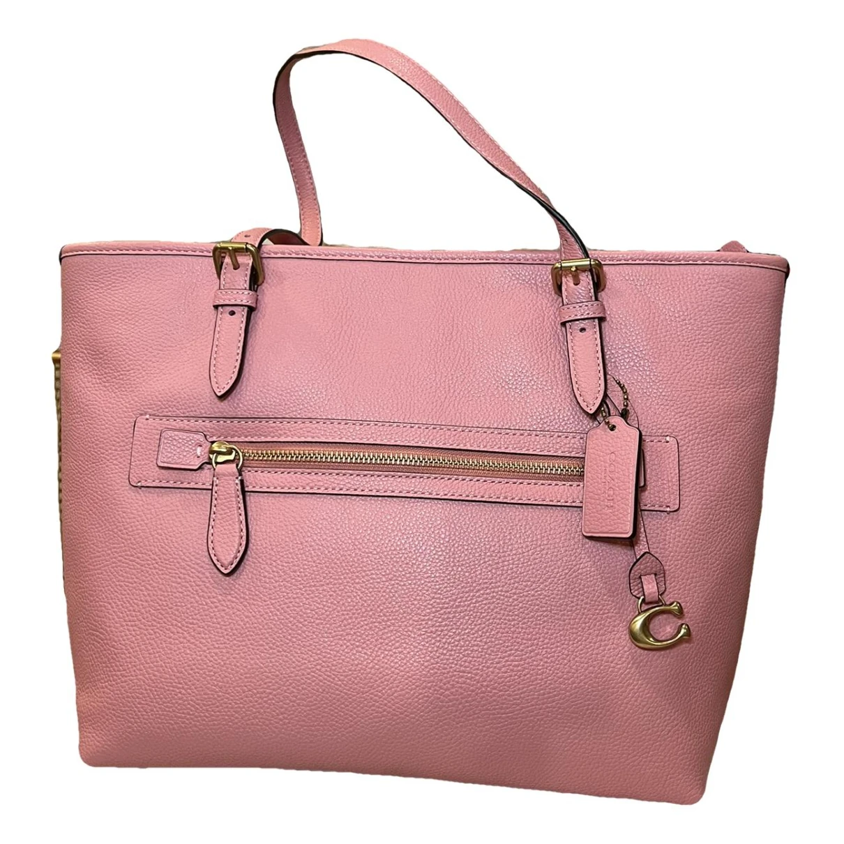 Pre-owned Coach Leather Handbag In Pink