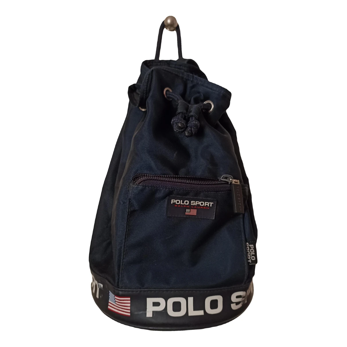 Pre-owned Polo Ralph Lauren Backpack In Blue