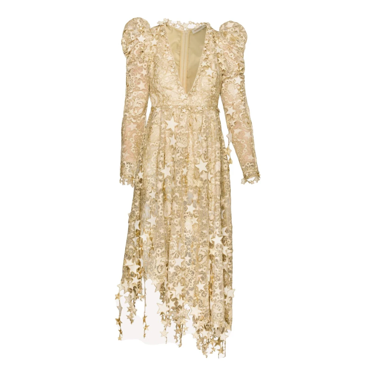 Pre-owned Zimmermann Mid-length Dress In Gold