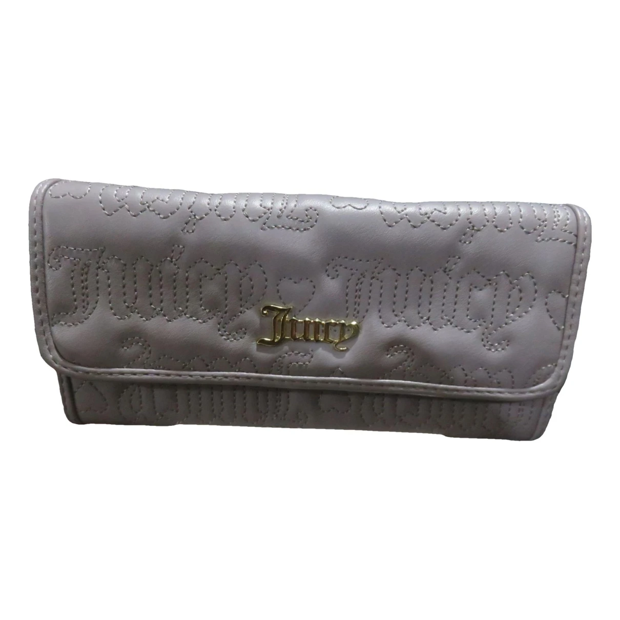 Pre-owned Juicy Couture Leather Wallet In Grey