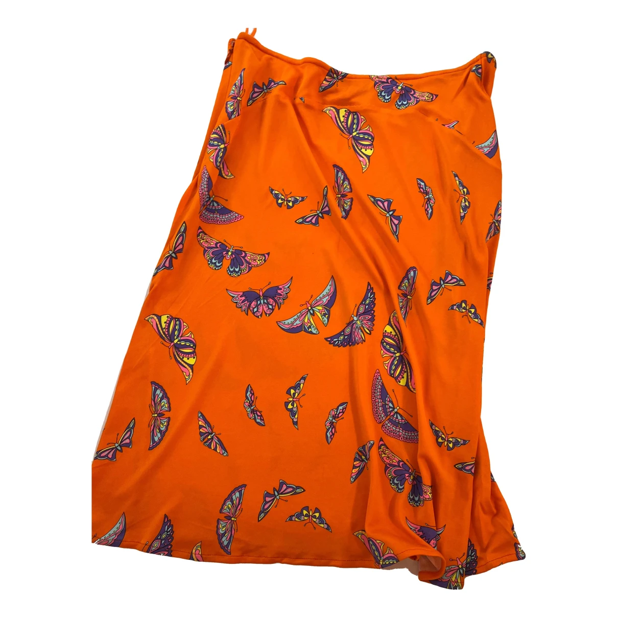Pre-owned Versace Skirt In Orange