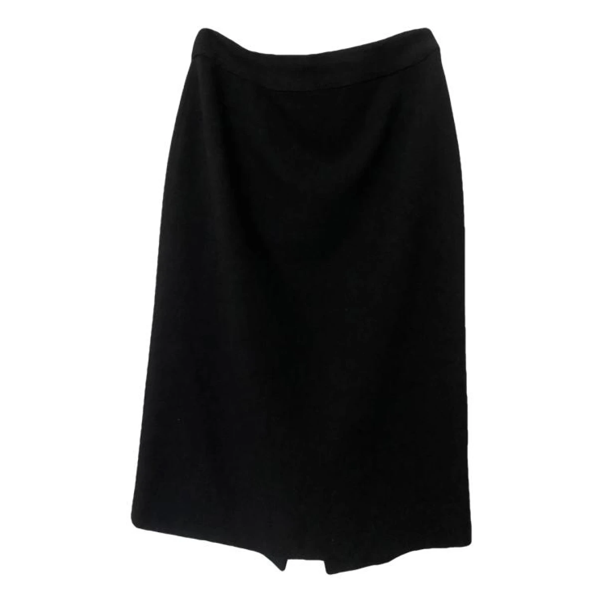 Pre-owned Hobbs Wool Mid-length Skirt In Black