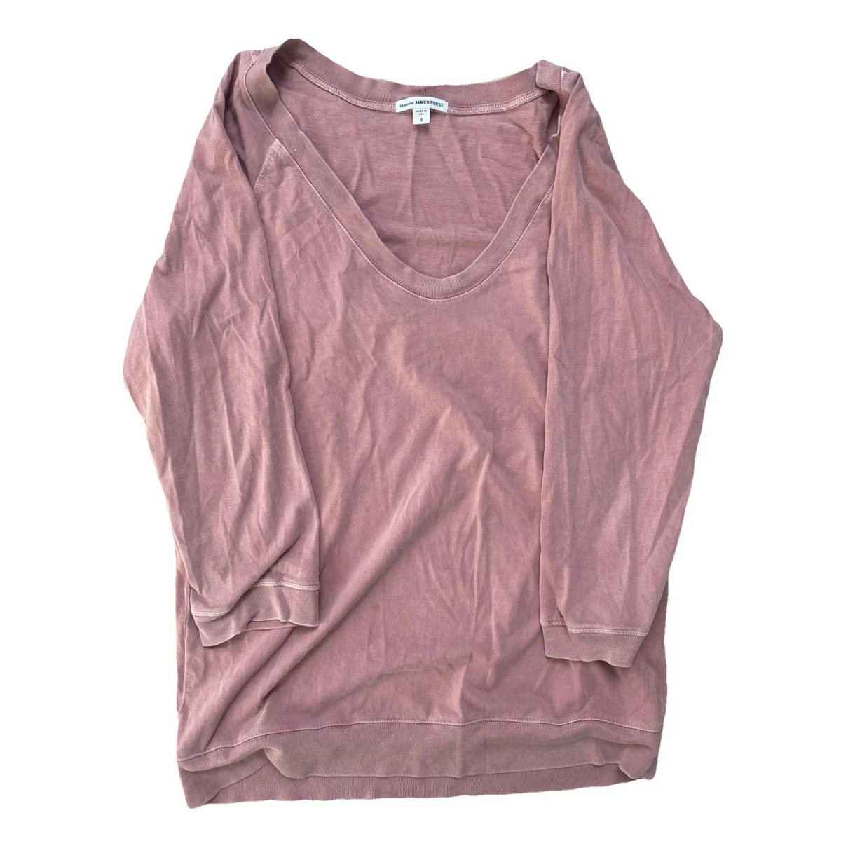 Pre-owned James Perse T-shirt In Pink