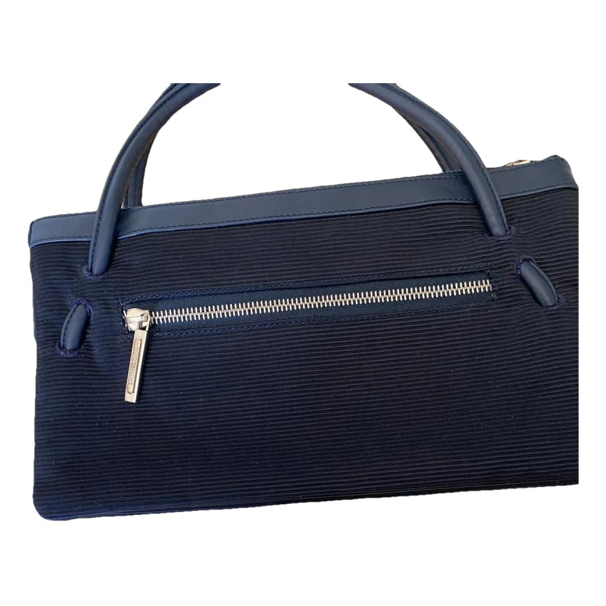 Pre-owned Giorgio Armani Cloth Handbag In Blue