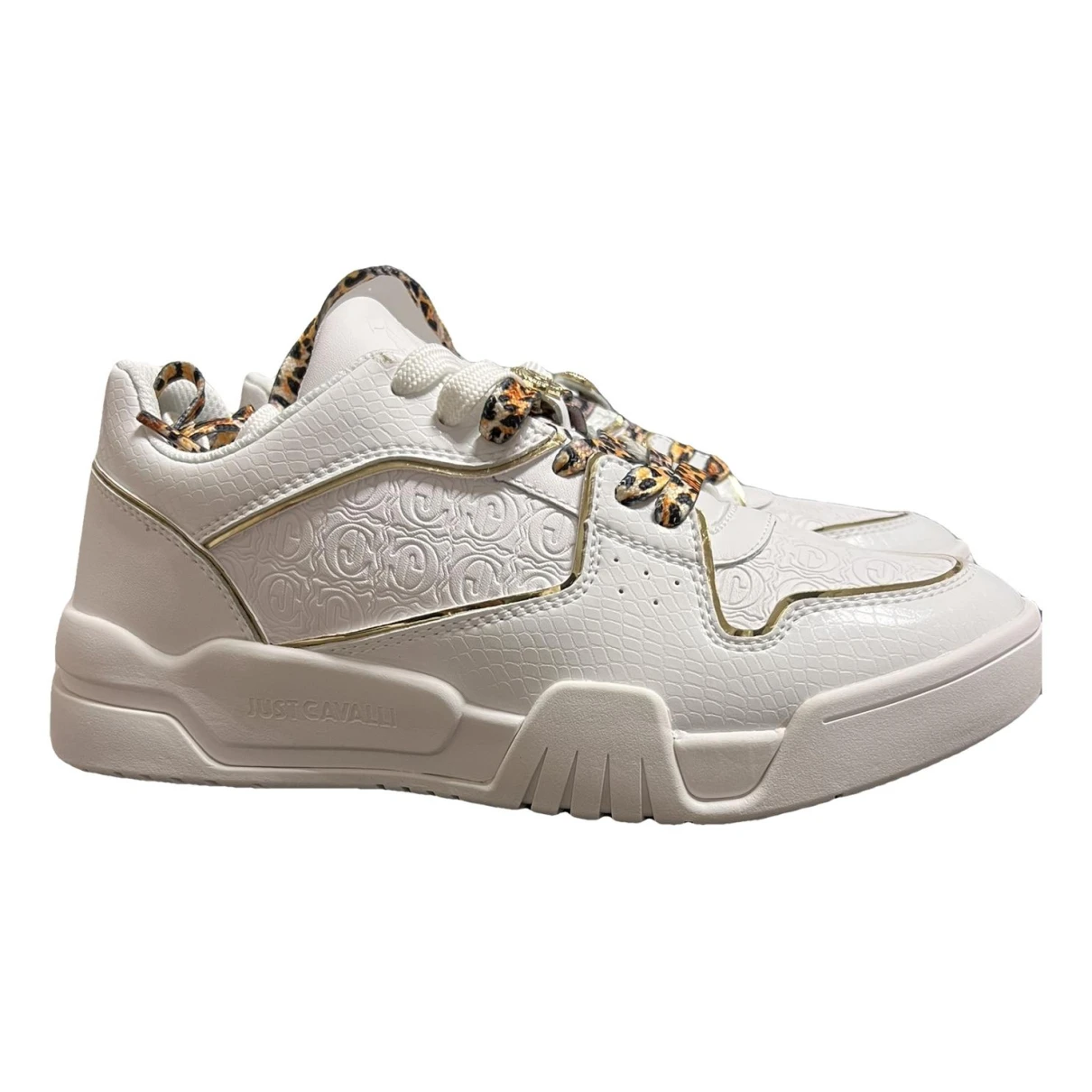 Pre-owned Just Cavalli Trainers In White