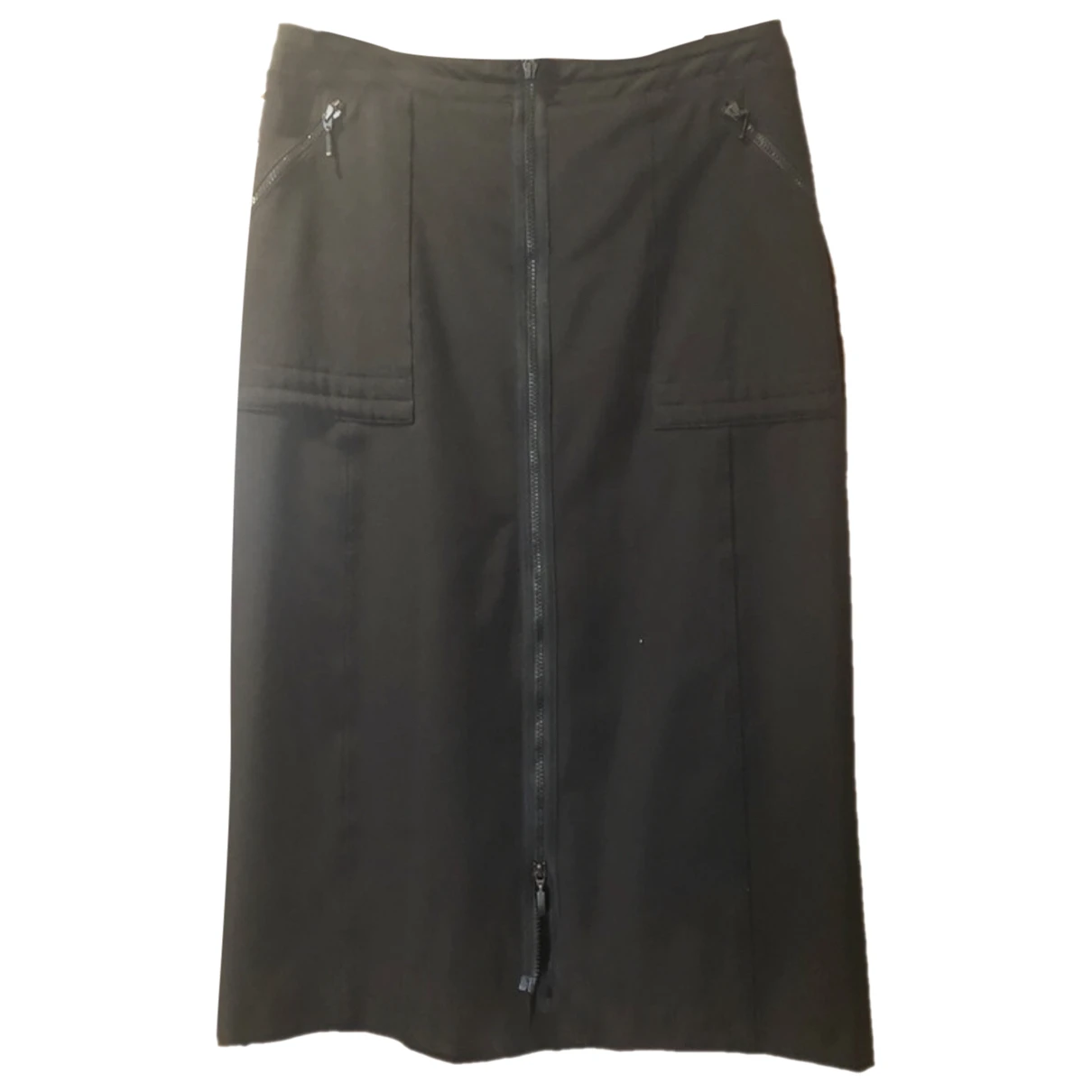 Pre-owned Marina Rinaldi Maxi Skirt In Black