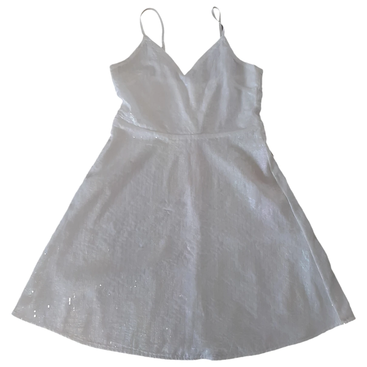 Pre-owned Molly Bracken Mid-length Dress In White