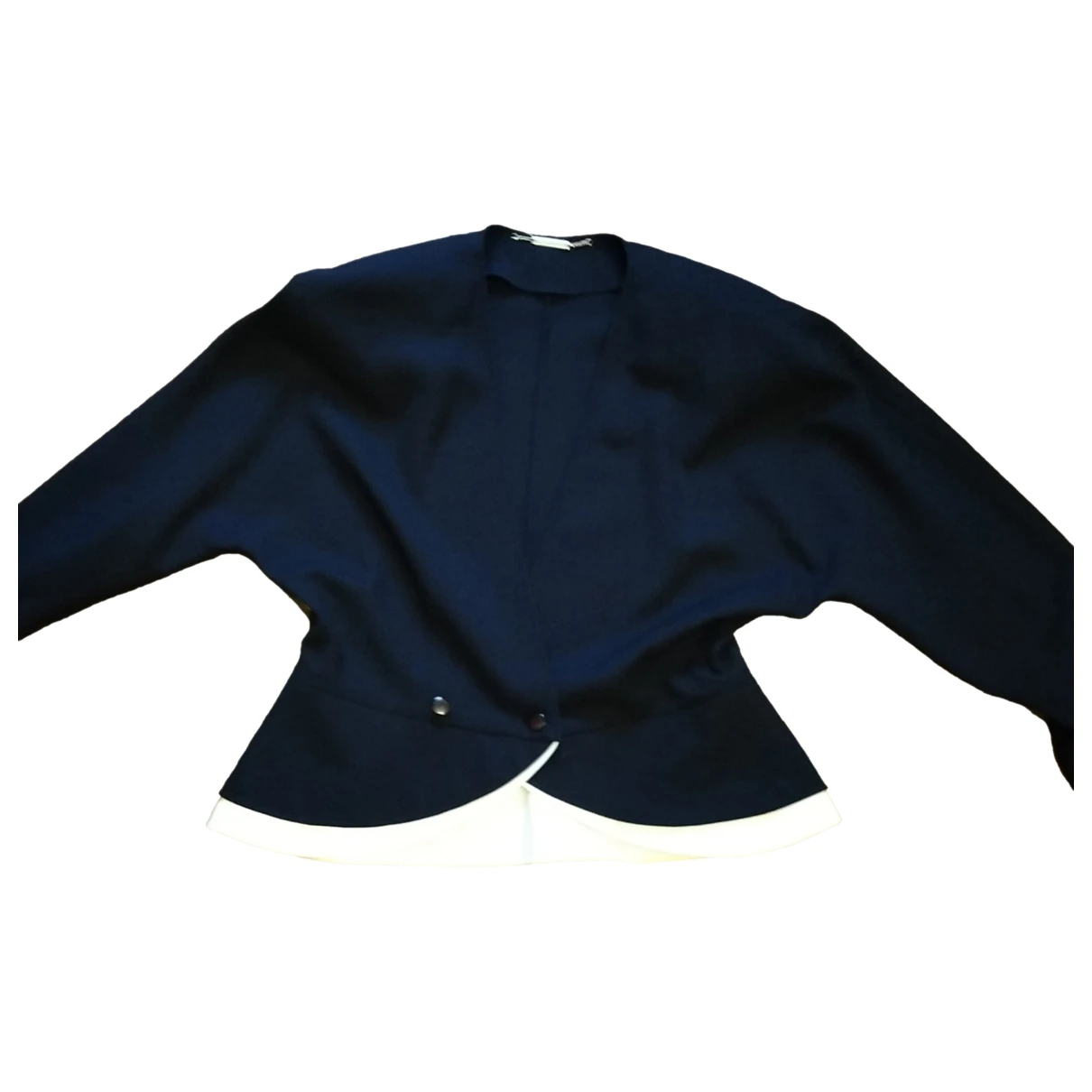 Pre-owned Pierre Cardin Wool Short Vest In Blue