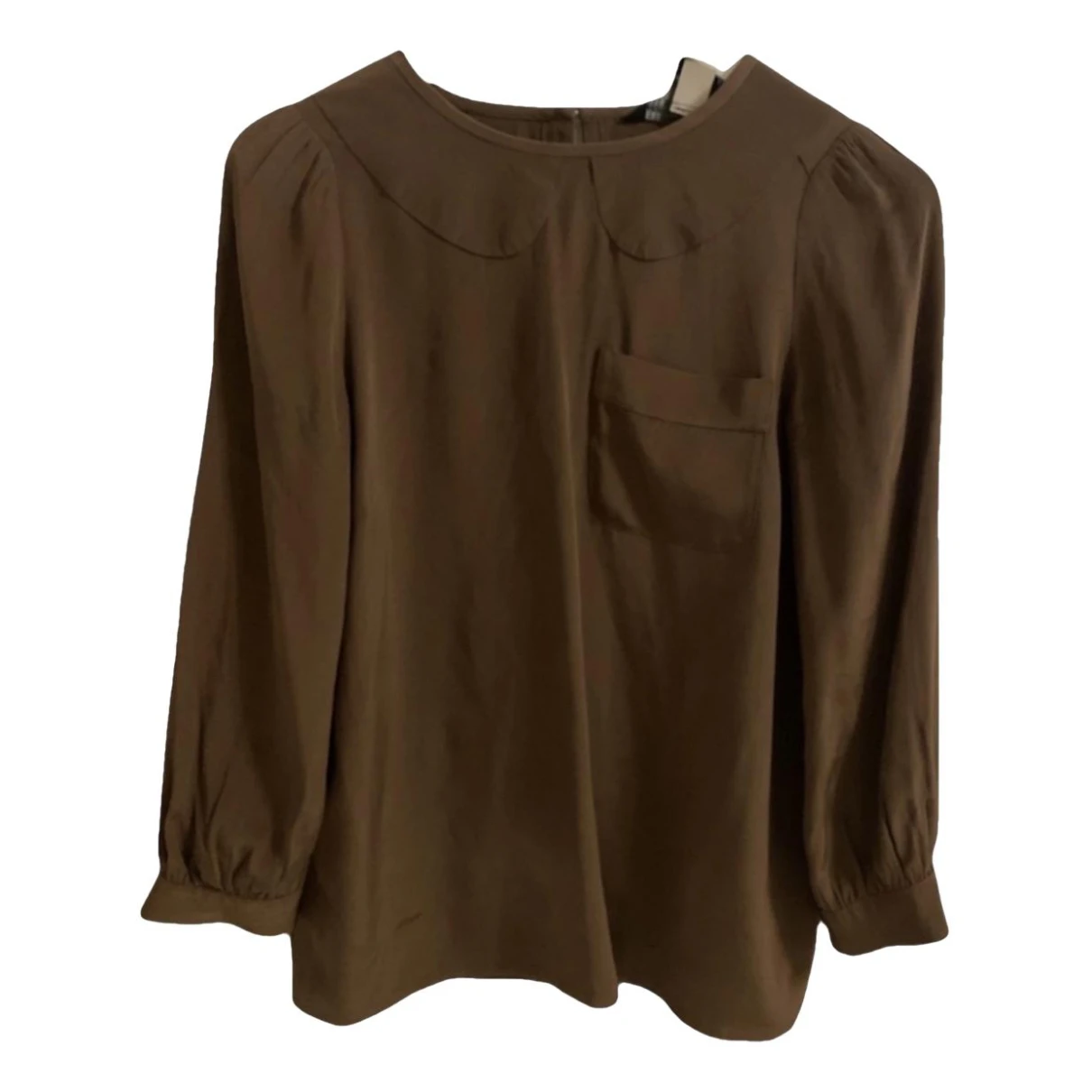 Pre-owned Marc By Marc Jacobs Silk Blouse In Brown
