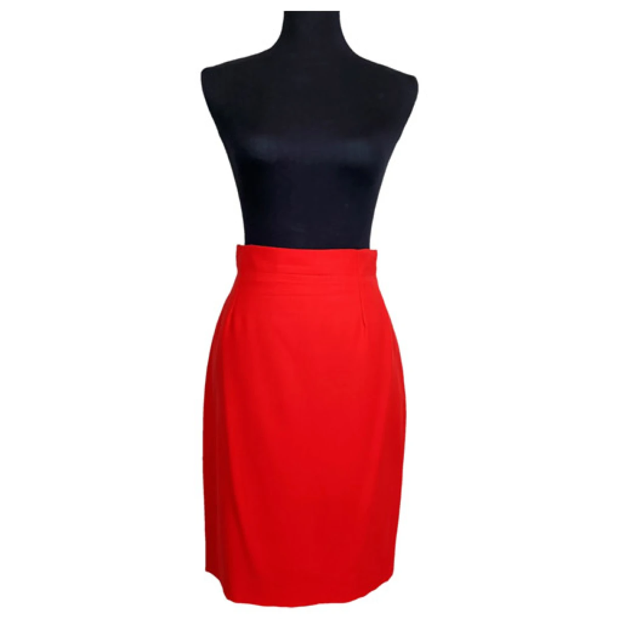 Pre-owned Versace Wool Mid-length Skirt In Red