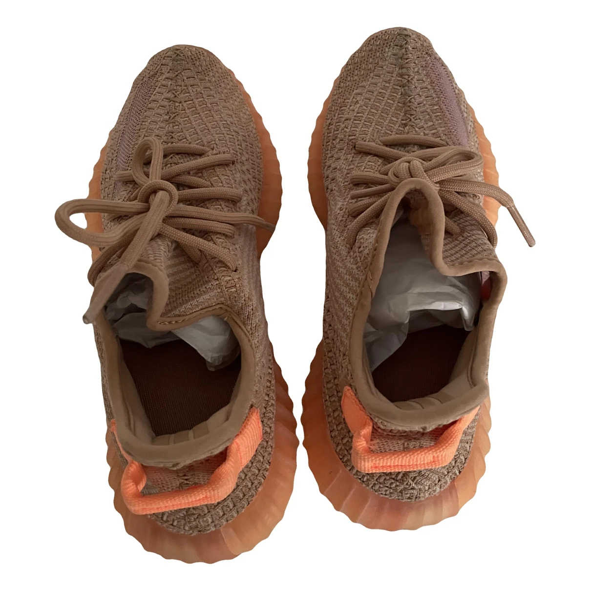 Pre-owned Yeezy X Adidas Cloth Trainers In Orange