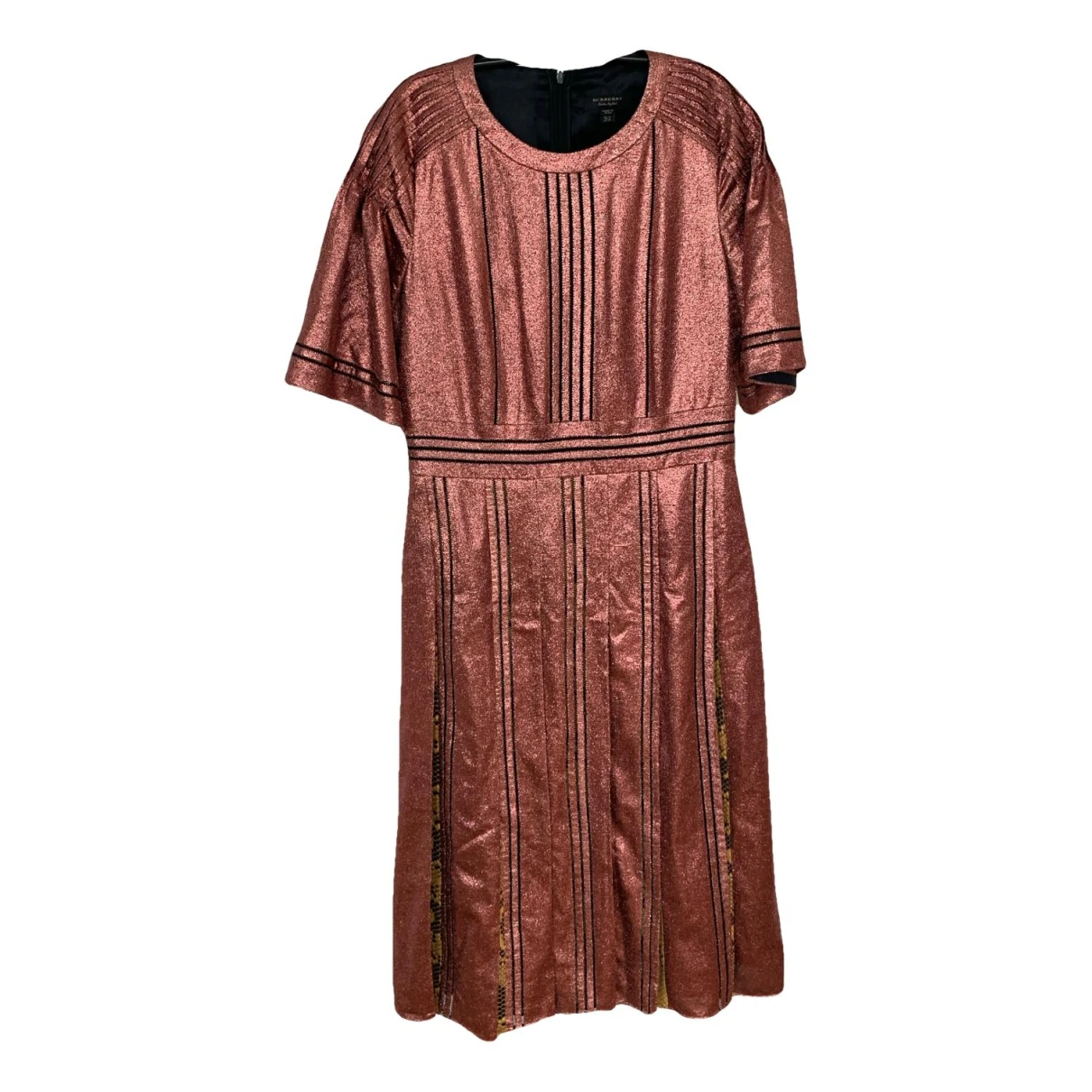 Pre-owned Burberry Mid-length Dress In Metallic
