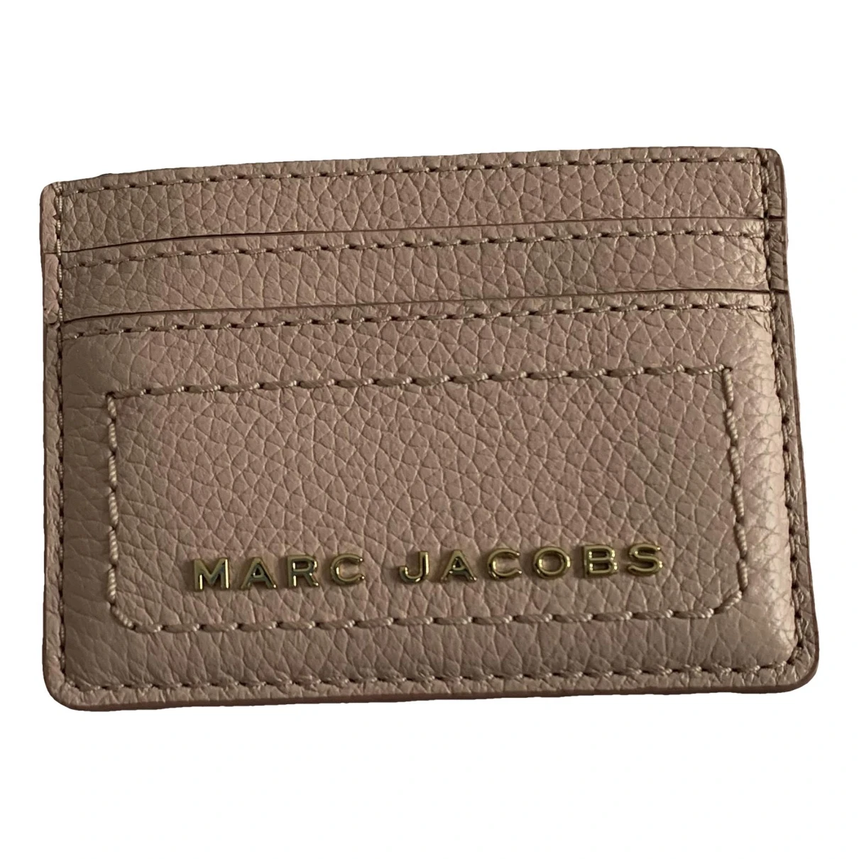 Pre-owned Marc Jacobs Leather Card Wallet In Pink