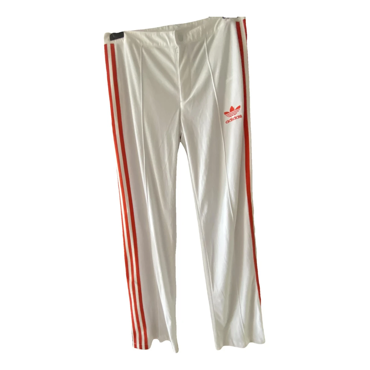Pre-owned Adidas Originals Straight Pants In White