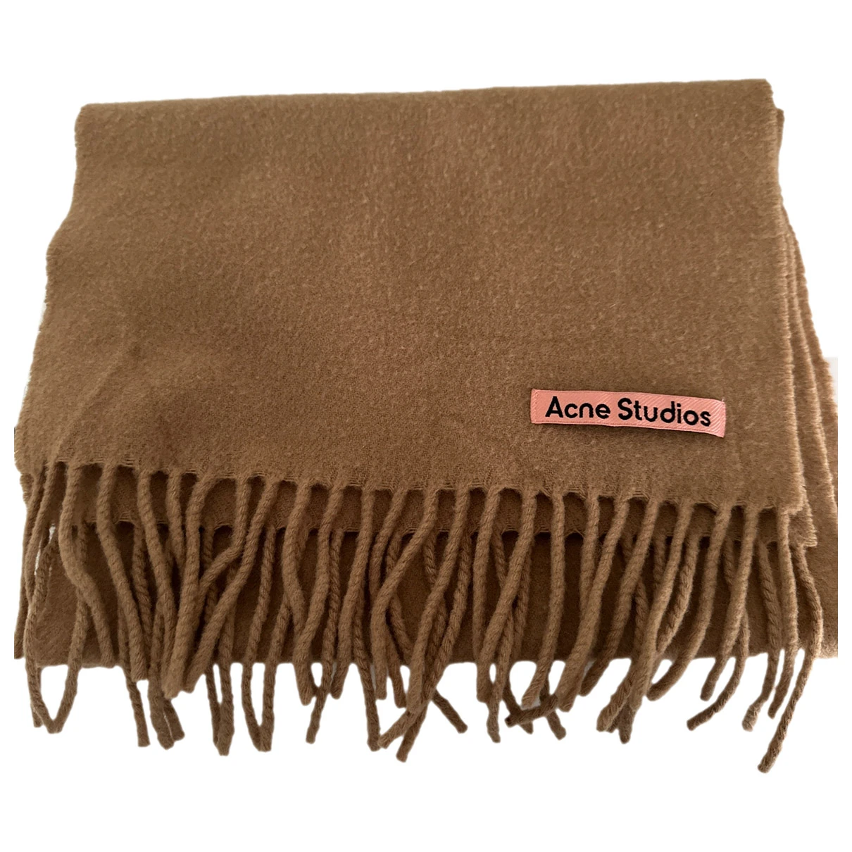 Pre-owned Acne Studios Wool Scarf In Brown