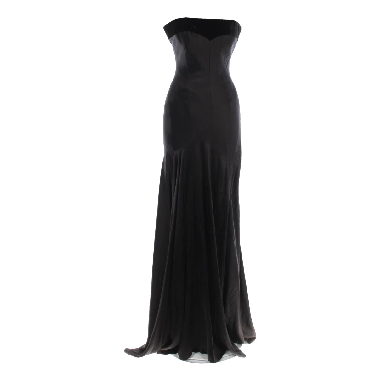 Pre-owned Guy Laroche Maxi Dress In Black