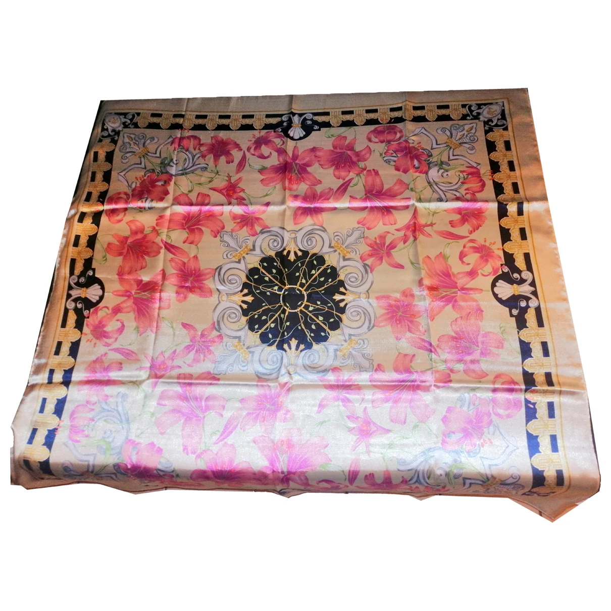 Pre-owned Pierre Balmain Silk Handkerchief In Multicolour