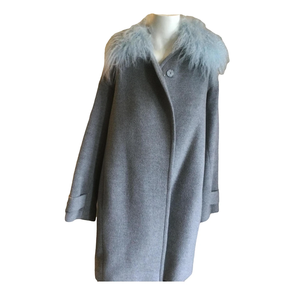 Pre-owned Rebecca Taylor Wool Coat In Grey