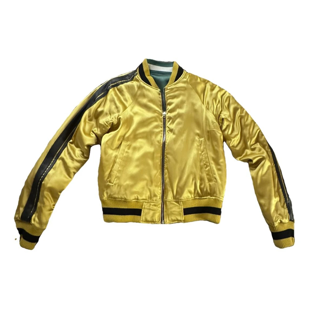 Pre-owned Amiri Silk Jacket In Yellow