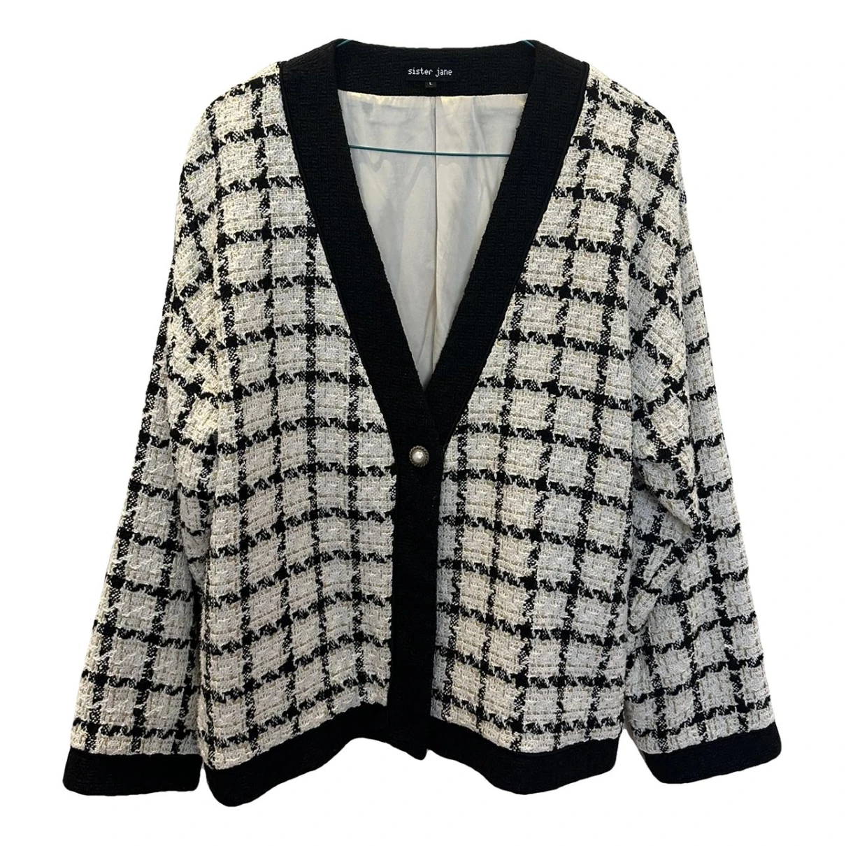 Pre-owned Sister Jane Cardigan In White