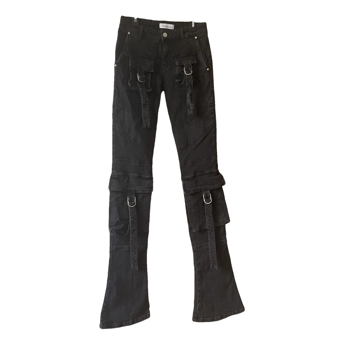 Pre-owned Blumarine Slim Jeans In Black