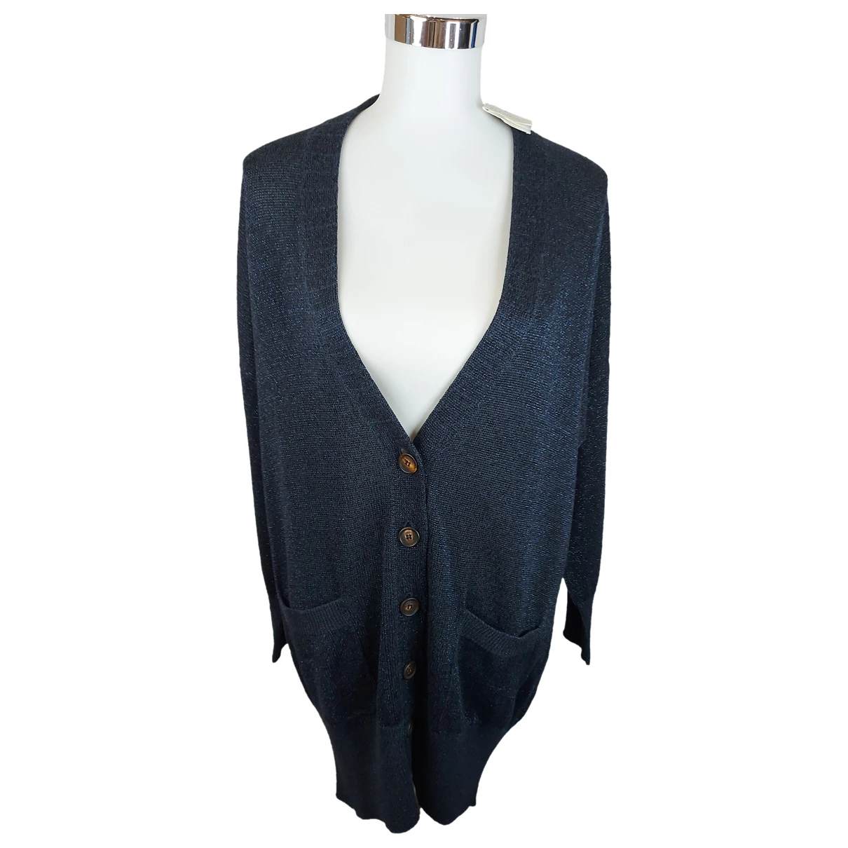 Pre-owned Brunello Cucinelli Cardigan In Navy