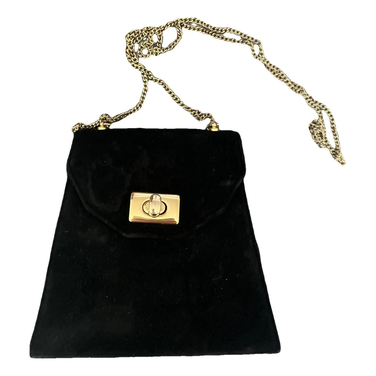 Pre-owned Gina Leather Handbag In Black