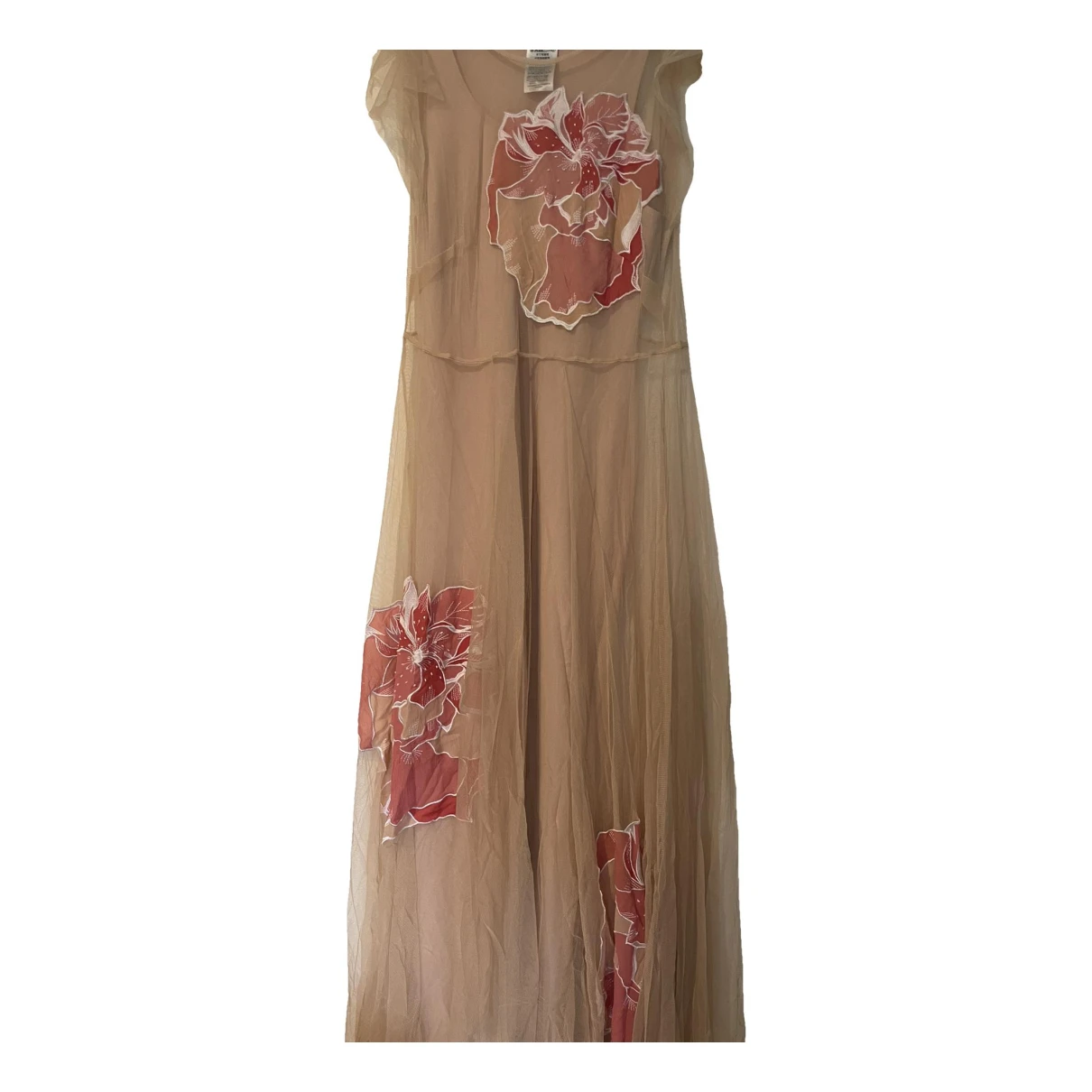 Pre-owned Max & Co Maxi Dress In Beige