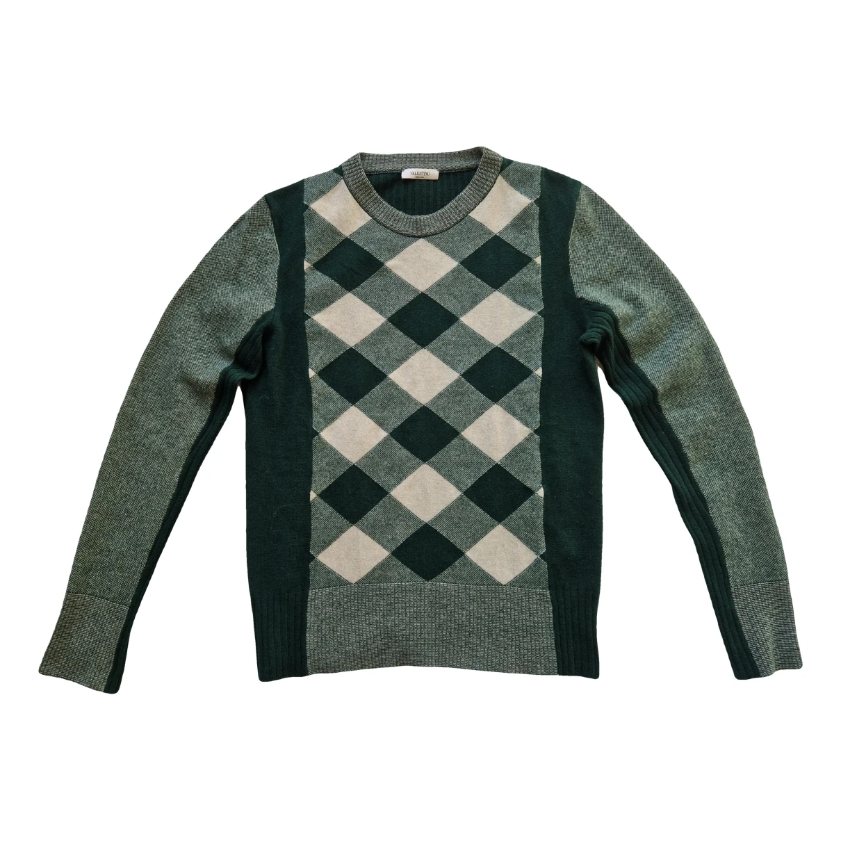 Pre-owned Valentino Wool Jumper In Green