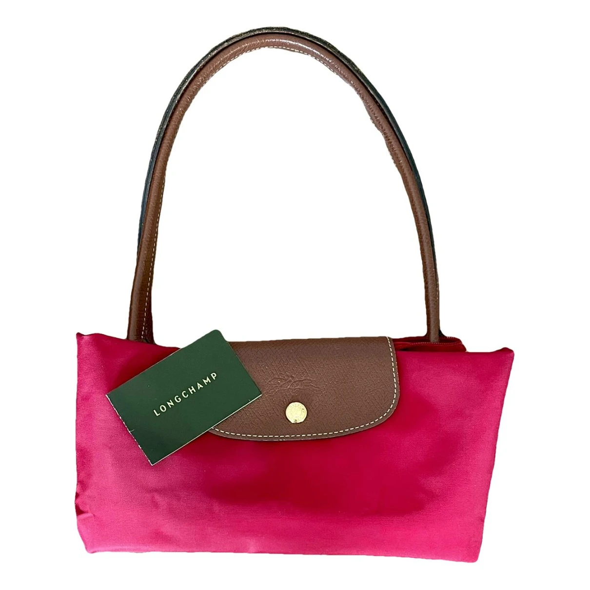Pre-owned Longchamp Pliage Handbag In Red