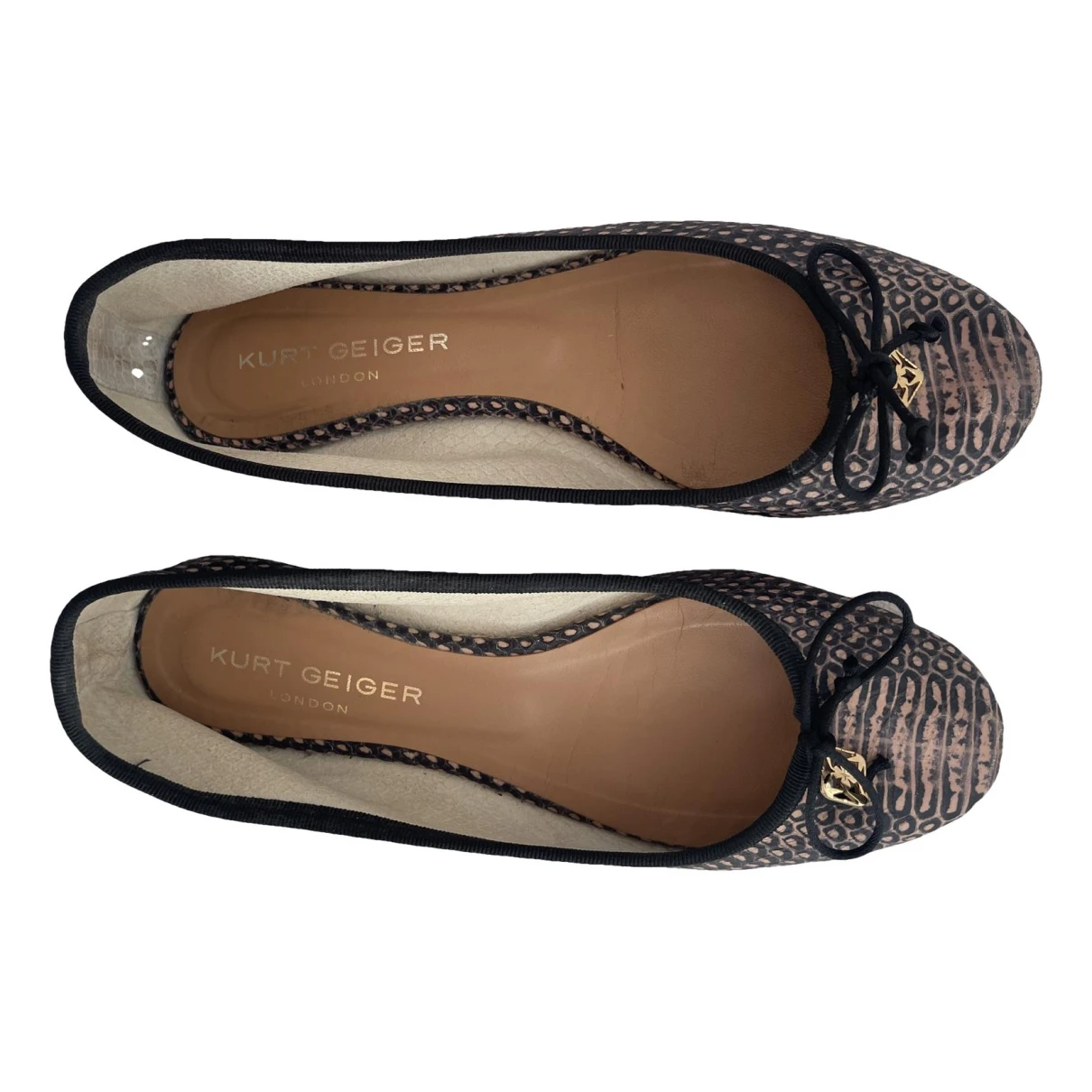 Pre-owned Kurt Geiger Leather Ballet Flats In Multicolour