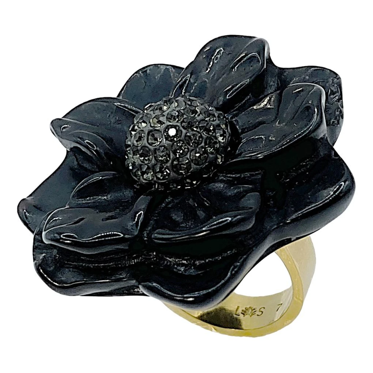 Pre-owned Lele Sadoughi Ring In Black