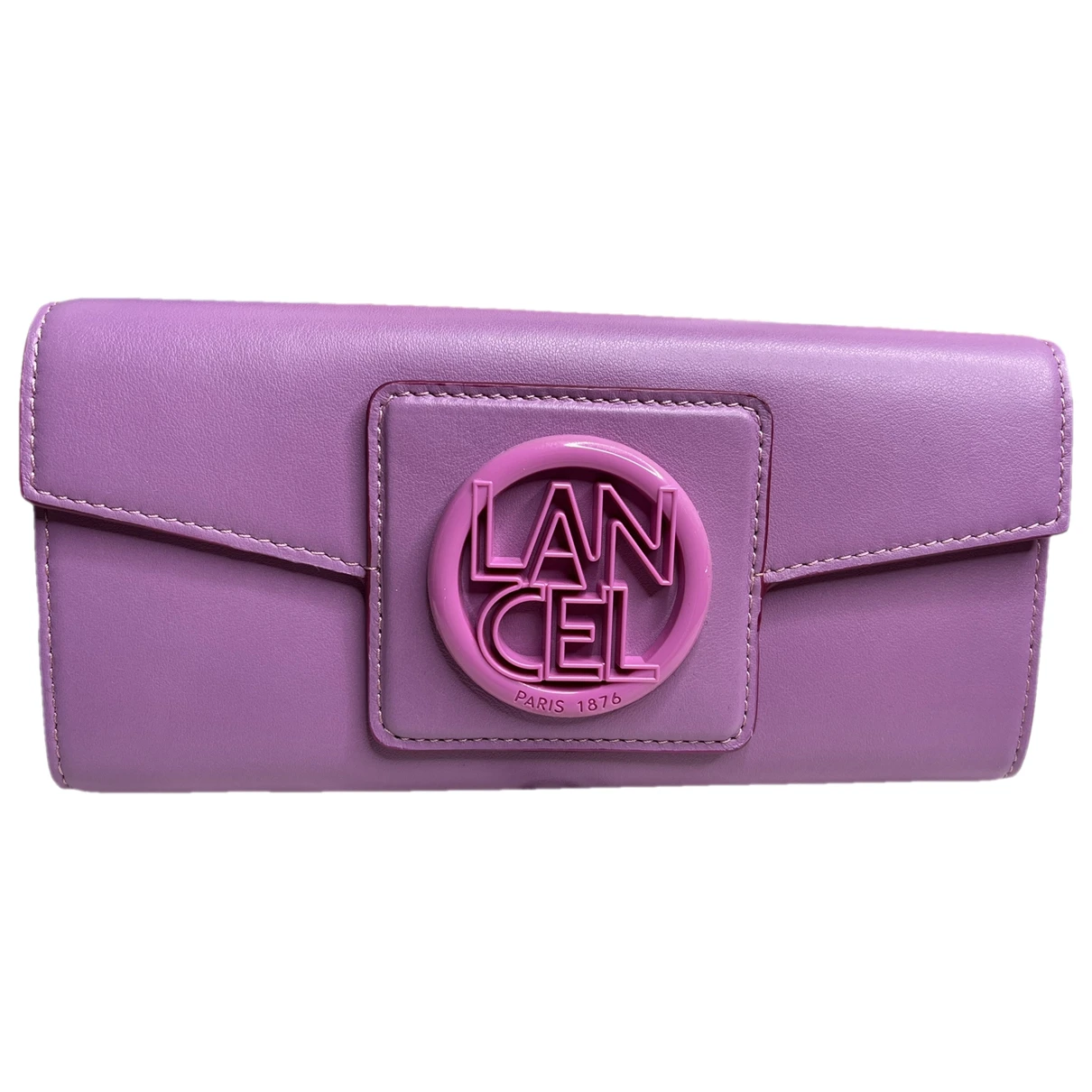 Pre-owned Lancel Leather Wallet In Pink
