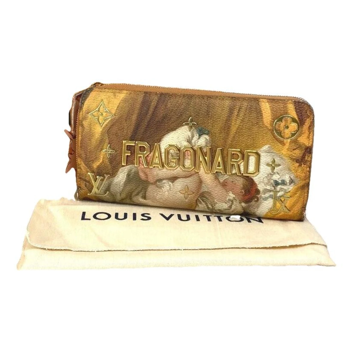 Pre-owned Louis Vuitton Leather Wallet In Gold
