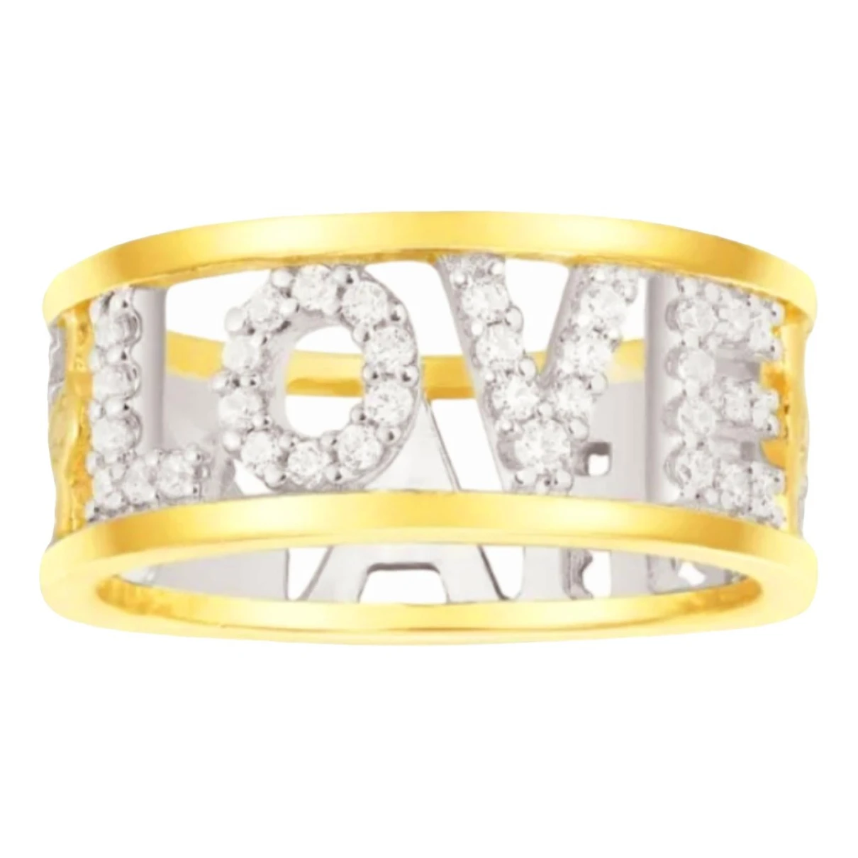 Pre-owned Apm Monaco Silver Ring In Gold