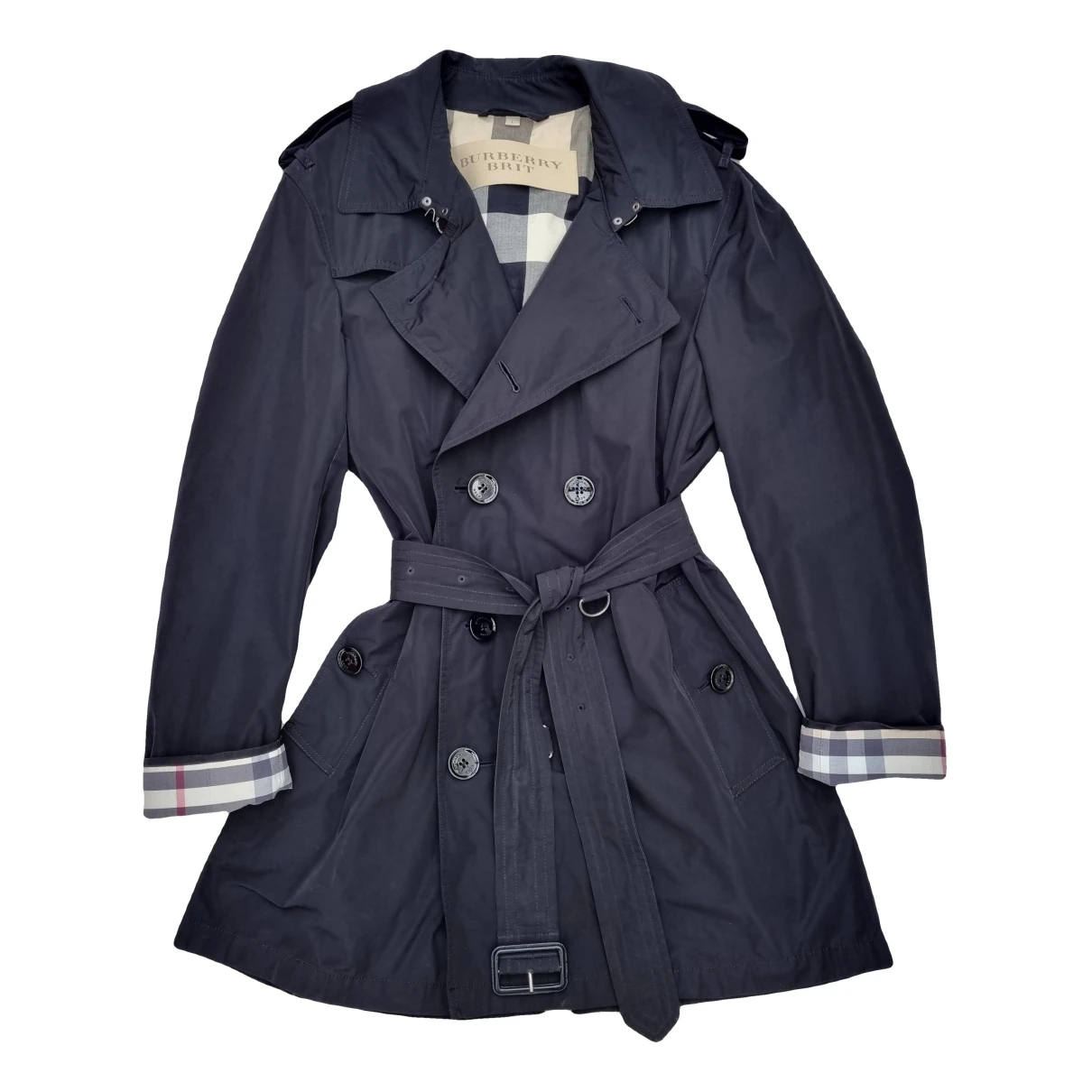 Pre-owned Burberry Trench In Black