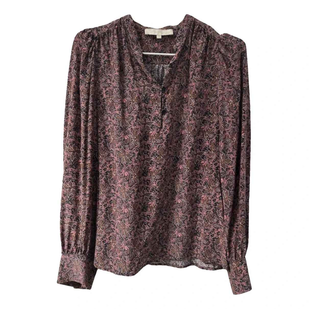 Pre-owned Vanessa Bruno Silk Shirt In Burgundy