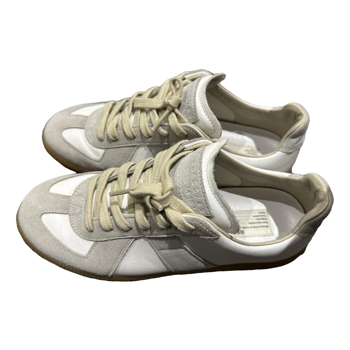 Pre-owned Maison Margiela Leather Trainers In Other